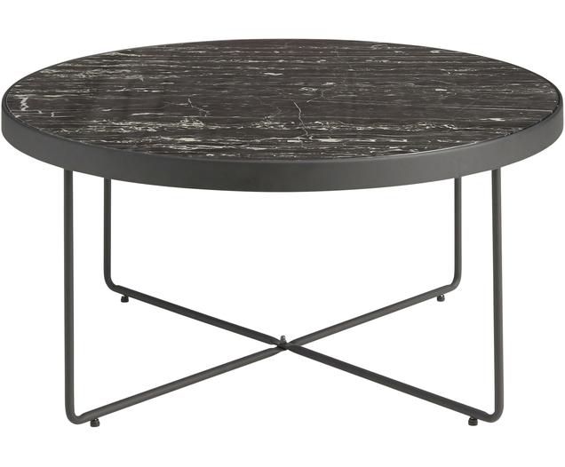 Table basse ronde avec plateau en verre marbré Gellina WestwingNow