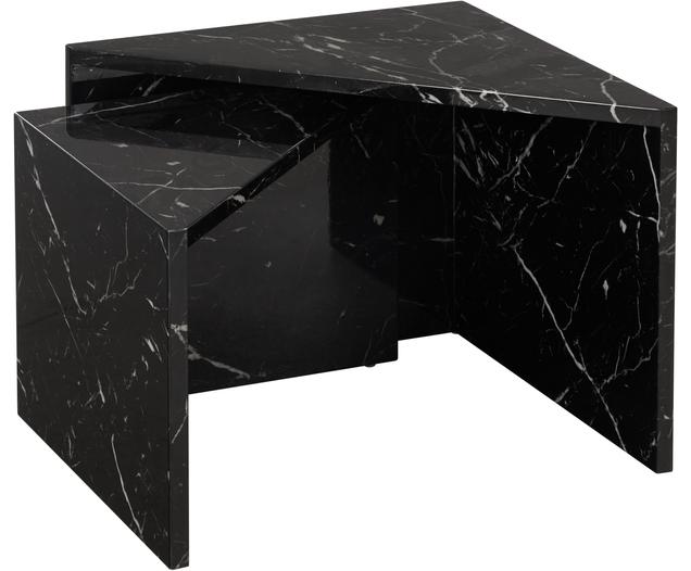Couchtisch 2er-Set Vilma in Marmor-Optik