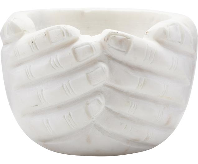 Dekoschale Hands aus Marmor
