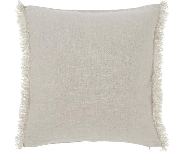 Housse de coussin pur lin beige Luana