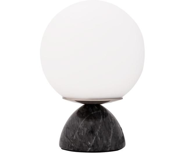 Kleine Tischlampe Shining Pearl mit Marmorfuß