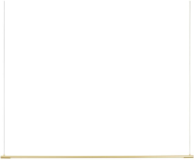 Große LED-Pendelleuchte Elettra in Goldfarben