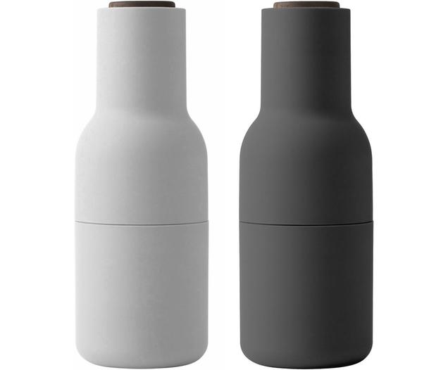 Moulin à sel et à poivre design avec couvercle en noyer Bottle Grinder, 2 élém. | WestwingNow