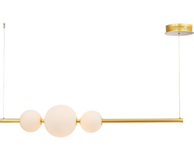 Große LED-Pendelleuchte Freccia in Gold