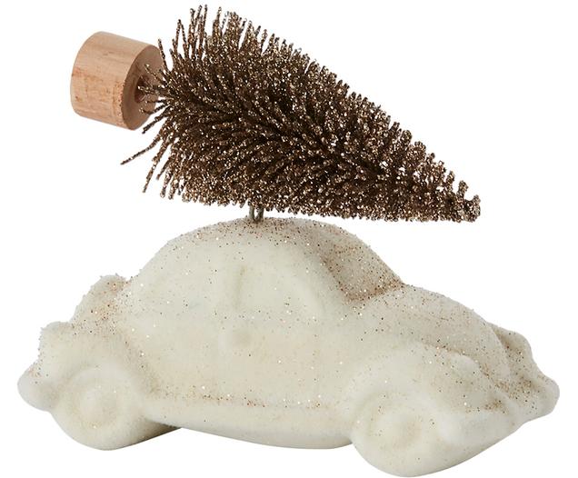 Handgefertigtes Deko-Auto Car with Tree H 7 cm | Westwing