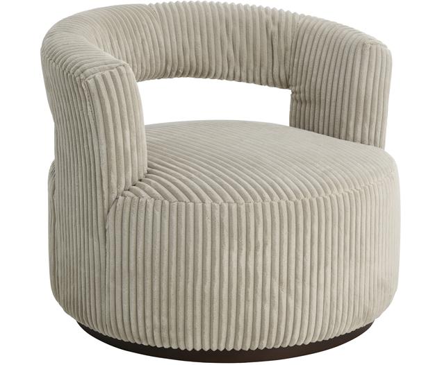 Fauteuil lounge velours côtelé beige Jona | WestwingNow