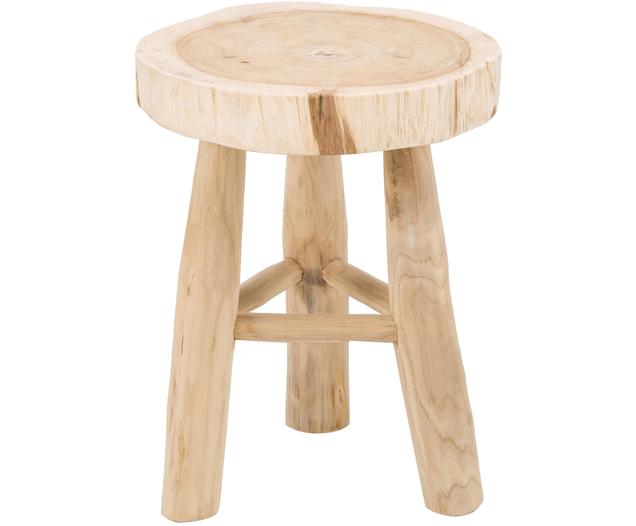 Runder Hocker Beachside aus Holz