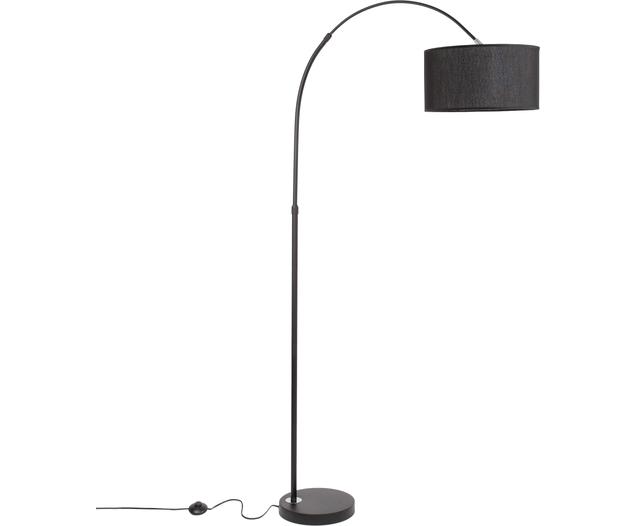 Bogenlampe Sama in Schwarz