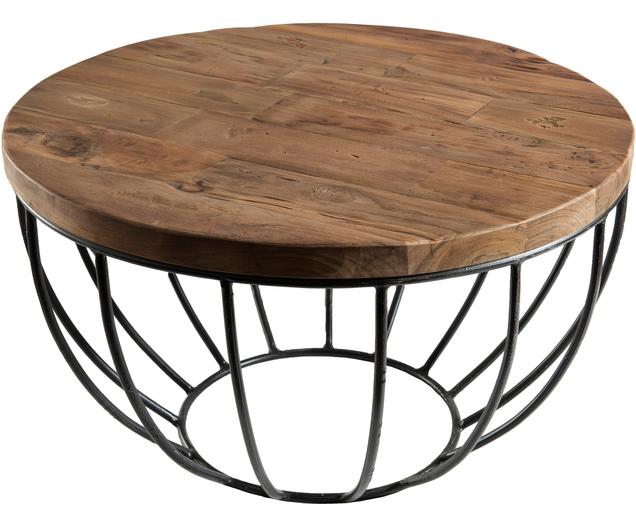 Table basse ronde en teck Sixtine | WestwingNow