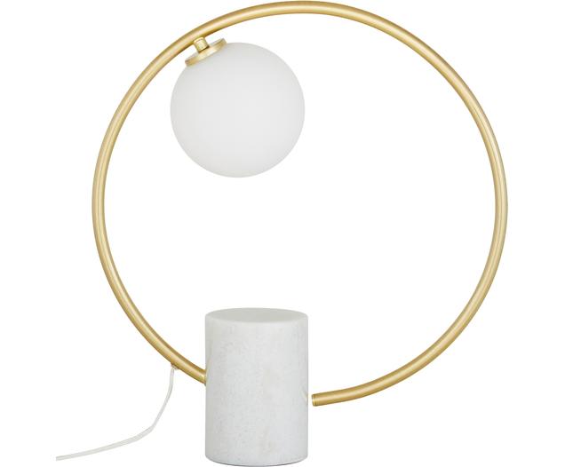 Glam-Tischlampe Soho mit Marmorfuß