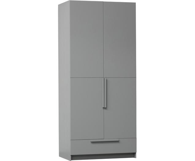 Kleiderschrank Pure in Westwing Grau, | 2-türig