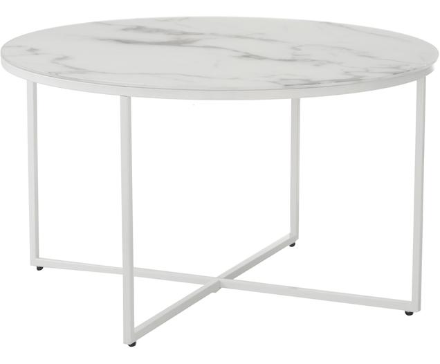 Couchtisch Antigua mit marmorierter Glasplatte