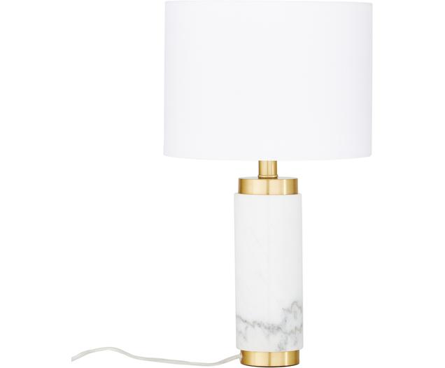 Glam-Tischlampe Miranda mit Marmorfuß