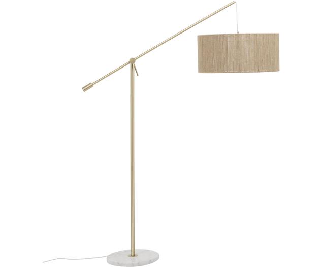 Große Bogenlampe Lisana mit Marmorfuß