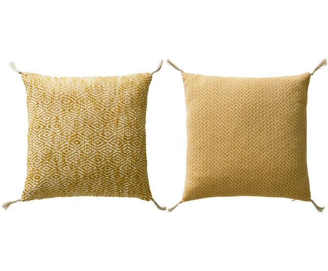 Set de fundas de cojines con borlas Fancy, 2 pzas. | WestwingNow Set de cojines caras distintas Sunny, 2 pzas. | WestwingNow