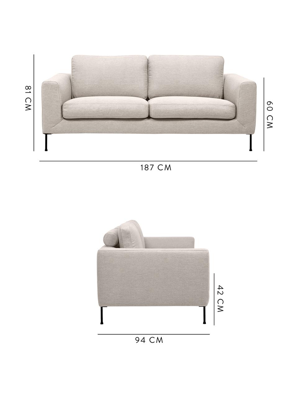 Divano 2 Posti In Tessuto Beige Cucita Westwingnow