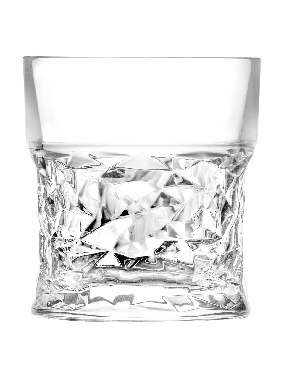 verre a whisky en cristal a motifs geometriques embosses bicchiero 6 p westwingnow