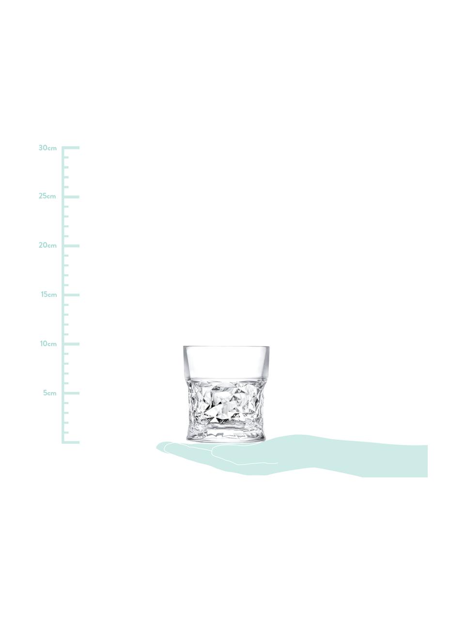 verre a whisky en cristal a motifs geometriques embosses bicchiero 6 p westwingnow