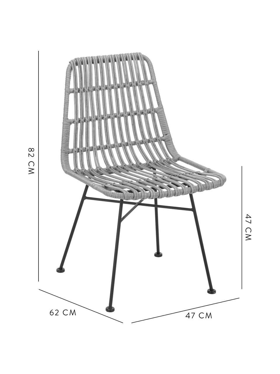 Chaise résine tressée Tulum, 6 pièces Chaise résine tressée Tulum, 6 pièces