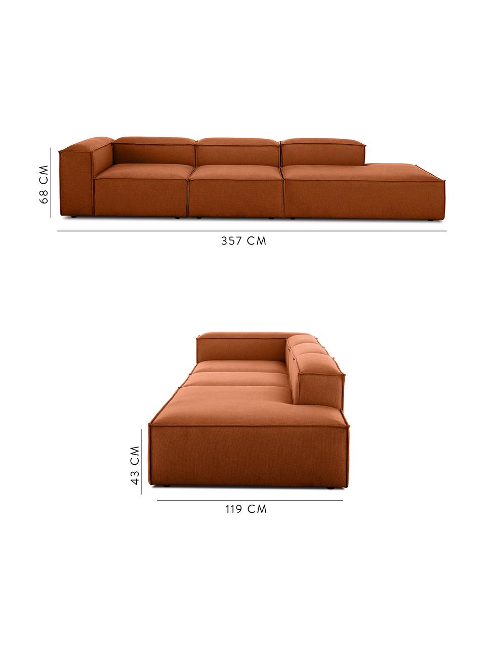 Divano Componibile Grande In Tessuto Color Terracotta Lennon Westwingnow