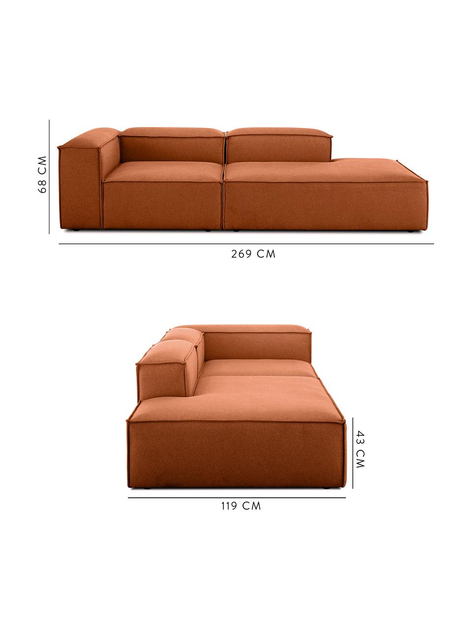Divano Componibile In Tessuto Color Terracotta Lennon Westwingnow