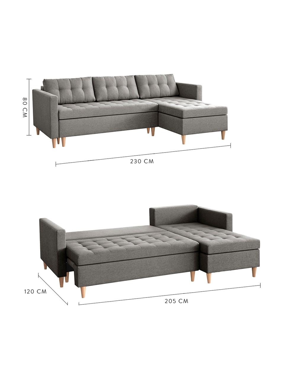 Divano Letto Angolare Con Chaise Longue E Contenitore Fandy Westwingnow