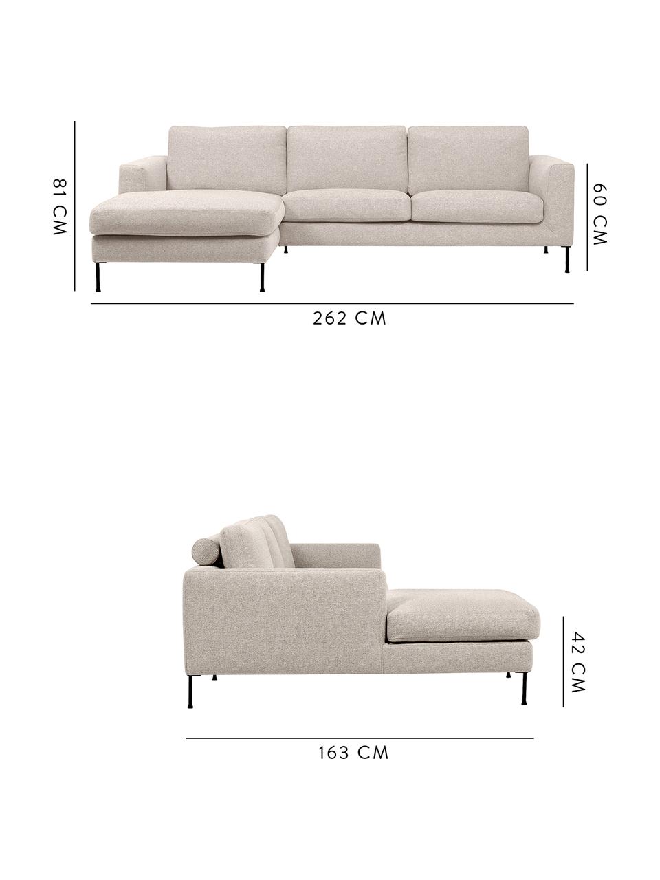 Divano Angolare 3 Posti In Tessuto Beige Cucita Westwingnow