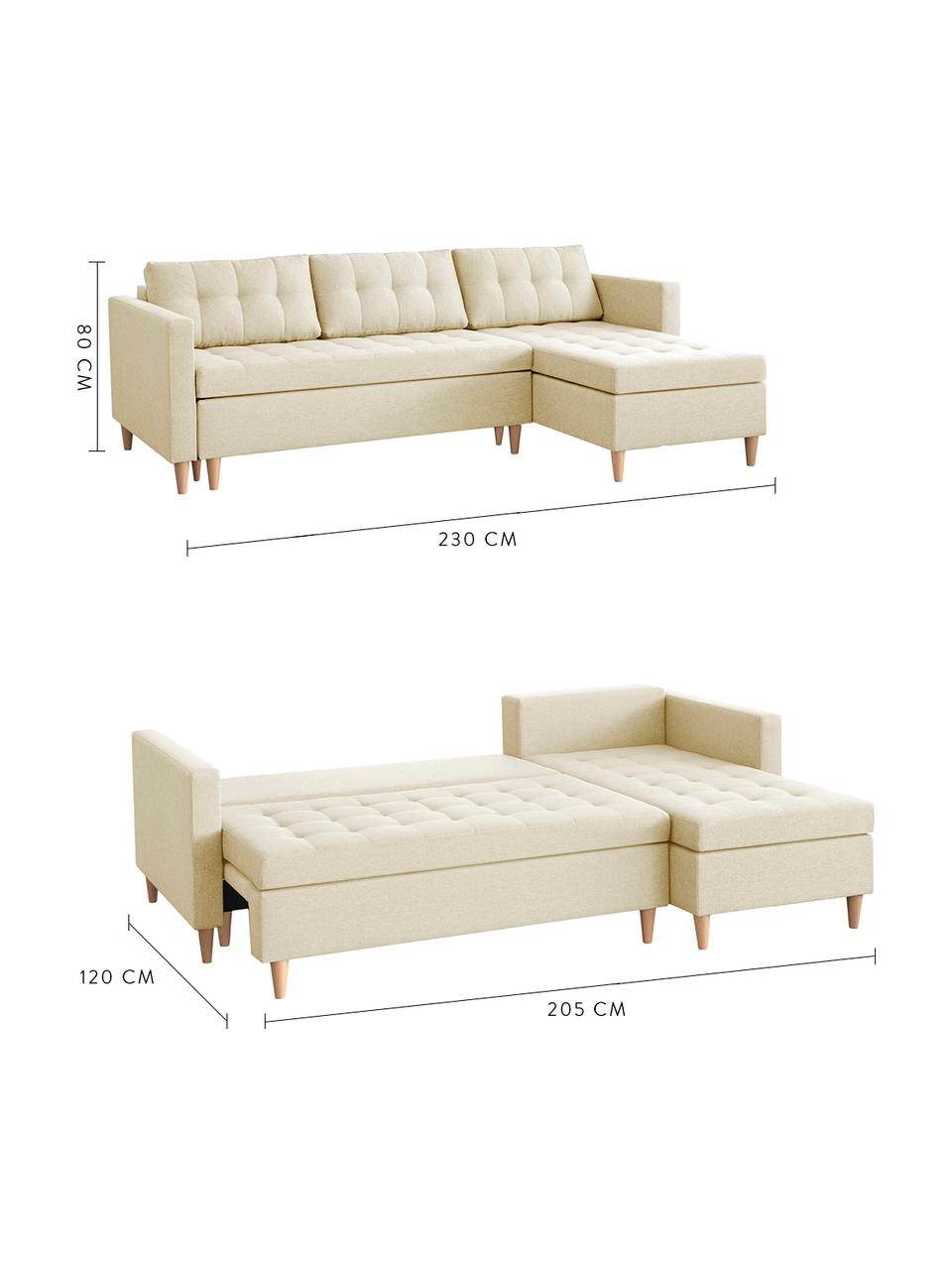 Divano Letto Angolare Con Chaise Longue E Contenitore Fandy Westwingnow