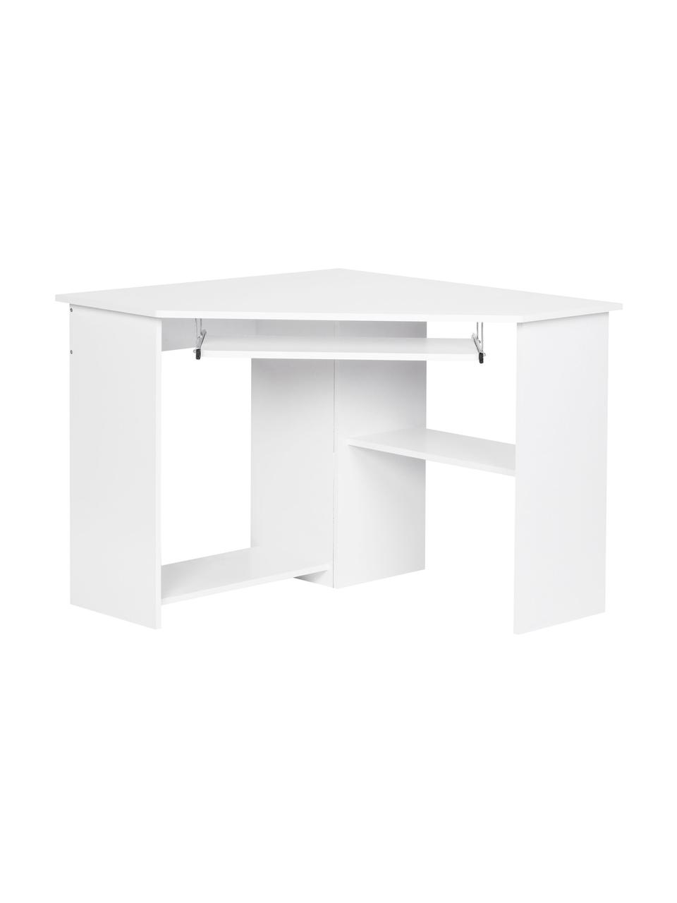 Bureau D Angle Blanc Avec Tablette Pour Clavier Roman Westwingnow