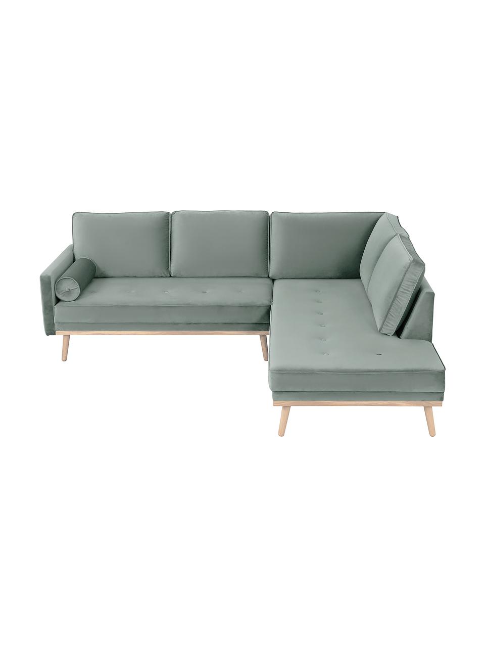 canape d angle 3 places velours vert sauge saint westwingnow