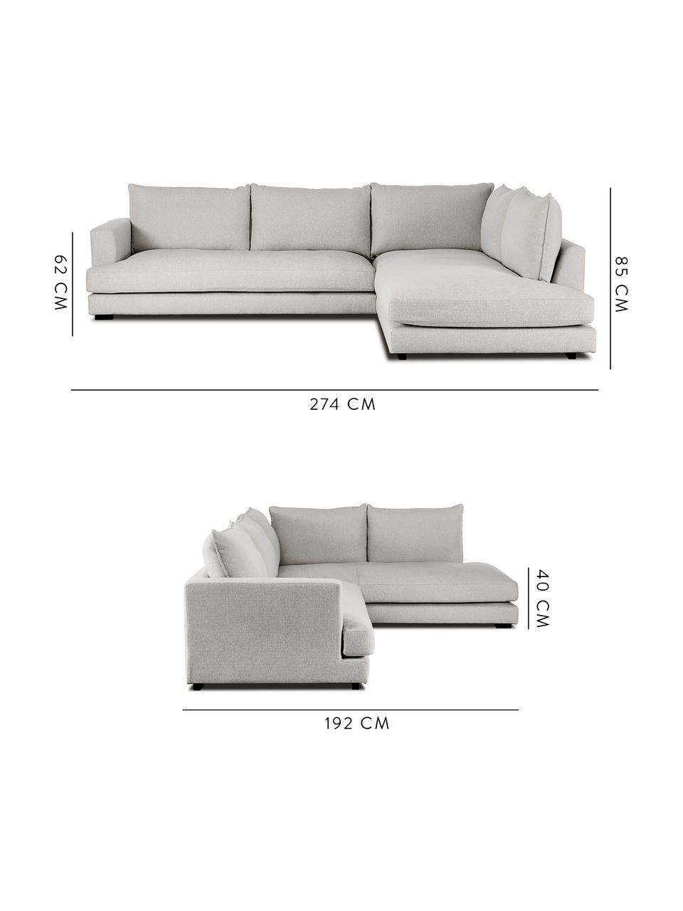 Divano Angolare In Tessuto Grigio Beige Tribeca Westwingnow