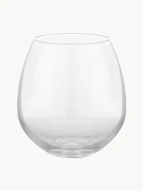 Vasos Premium, 2 uds., Vidrio sin plomo, Transparente, Ø 10 x Al 11 cm, 520 ml
