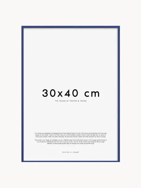 Ručně vyrobený fotorámeček Explore, různé velikosti, Tmavě modrá, Š 30 cm, V 40 cm