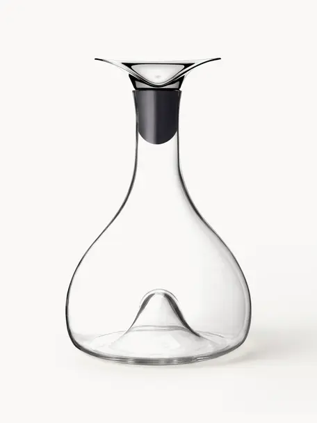 Carafe en cristal Wine, 1,3 L, Argenté, transparent, 1,3 L