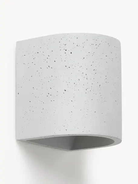 LED-Außenwandleuchte Kyra aus Beton, Beton, Grau, B 13 x H 15 cm
