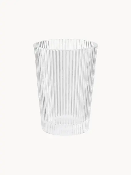 Verres à eau Pilastro, 6 pièces, Verre, Transparent, Ø 8 x haut. 11 cm, 330 ml