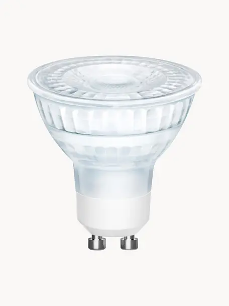 GU10 Leuchtmittel, dimmbar, warmweiß, 1 Stück, Leuchtmittelschirm: Glas, Leuchtmittelfassung: Aluminium, Transparent, Ø 5 x 345 lm