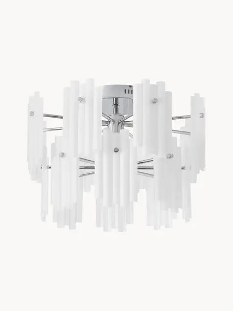 Lampa sufitowa LED Alenia, Biały, odcienie chromu, Ø 57 x W 34 cm