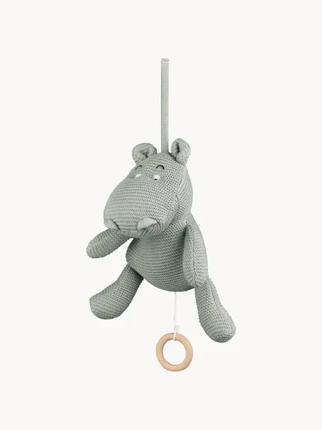 Sonaglio musicale Angela, Rivestimento: 100% cotone, Grigio, Larg. 20 x Alt. 20 cm