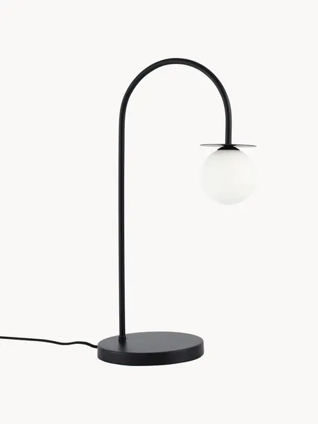 Lampa stołowa Milo, Czarny, S 20 x W 55 cm