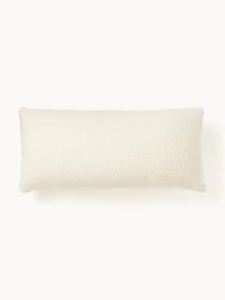 Teddy-Sofa-Kissen Sofia, Hülle: Teddy (100 % Polyester), Teddy Off White, B 30 x L 70 cm