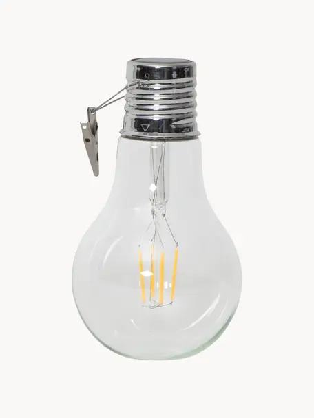 Ampoule solaire LED Fille, 2 pièces, Transparent, Ø 10 x haut. 18 cm