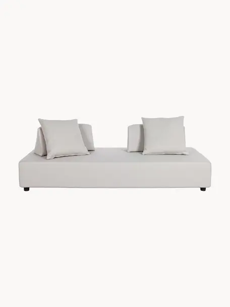 Sofa ogrodowa Piper, Jasnoszara tkanina, S 200 x G 90 cm
