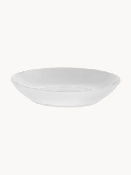 Platos hondos de porcelana Delight Modern, 2 uds., Porcelana, Blanco, Ø 21 x Al 4 cm