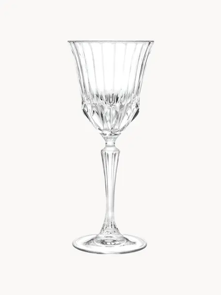 Krištáľové poháre na červené víno Adagio, 6 ks, Krištáľové sklo Luxion, Priehľadná, Ø 8 x V 25