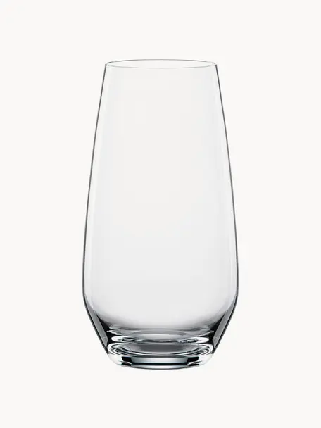 Kristall-Longdrinkgläser Authentis, 6 Stück, Kristallglas, Transparent, Ø 8 x H 16 cm, 550 ml