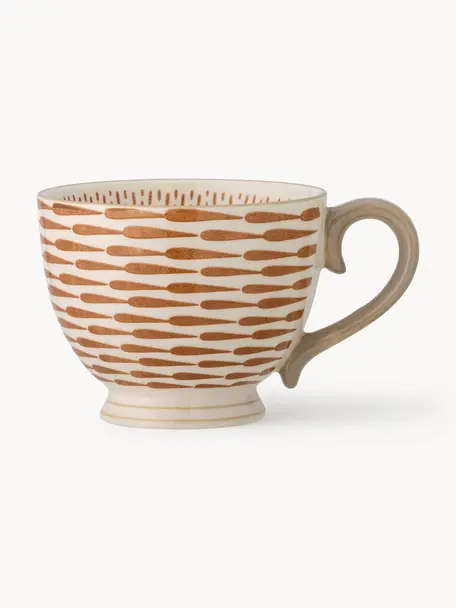 Handgefertigte Tasse Maple, Steingut, Hellbraun, Hellbeige, Ø 11 x H 9 cm, 420 ml