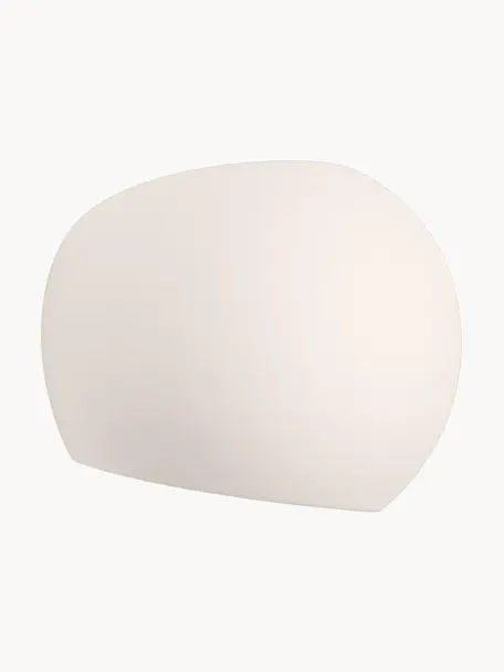 Kinkiet z ceramiki Mercury, Biały, S 20 x W 18 cm