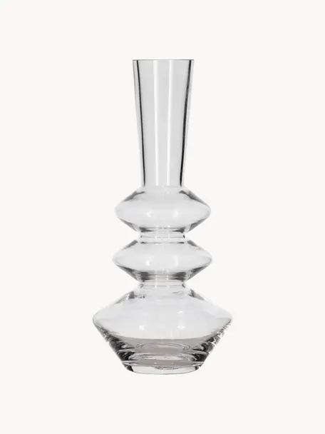 Sklenená váza Trio, Sklo, Priehľadná, Ø 14 x V 31 cm