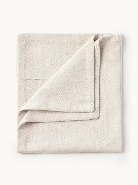 Servilletas de tela Dinner, 4 uds., 100% algodón ecológico, certificado GOTS, Blanco Off White, An 35 x L 40 cm